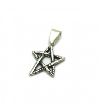 PE001178 Sterling silver pendant charm solid 925 Star  EMPRESS
